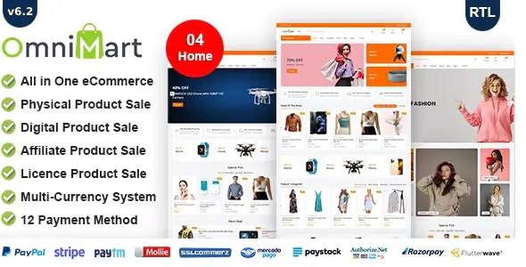OmniMart v6.2 - eCommerce CMS - Laravel eCommerce script