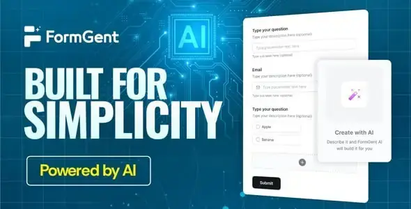 FormGent Pro v1.0.0 - Next Generation AI Form Builder in WordPress