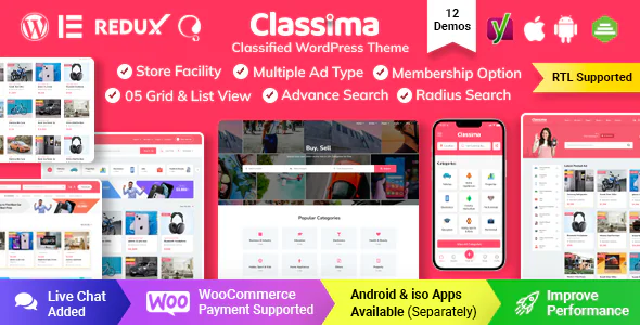Classima v2.12.2 - Classified Ads WordPress Theme