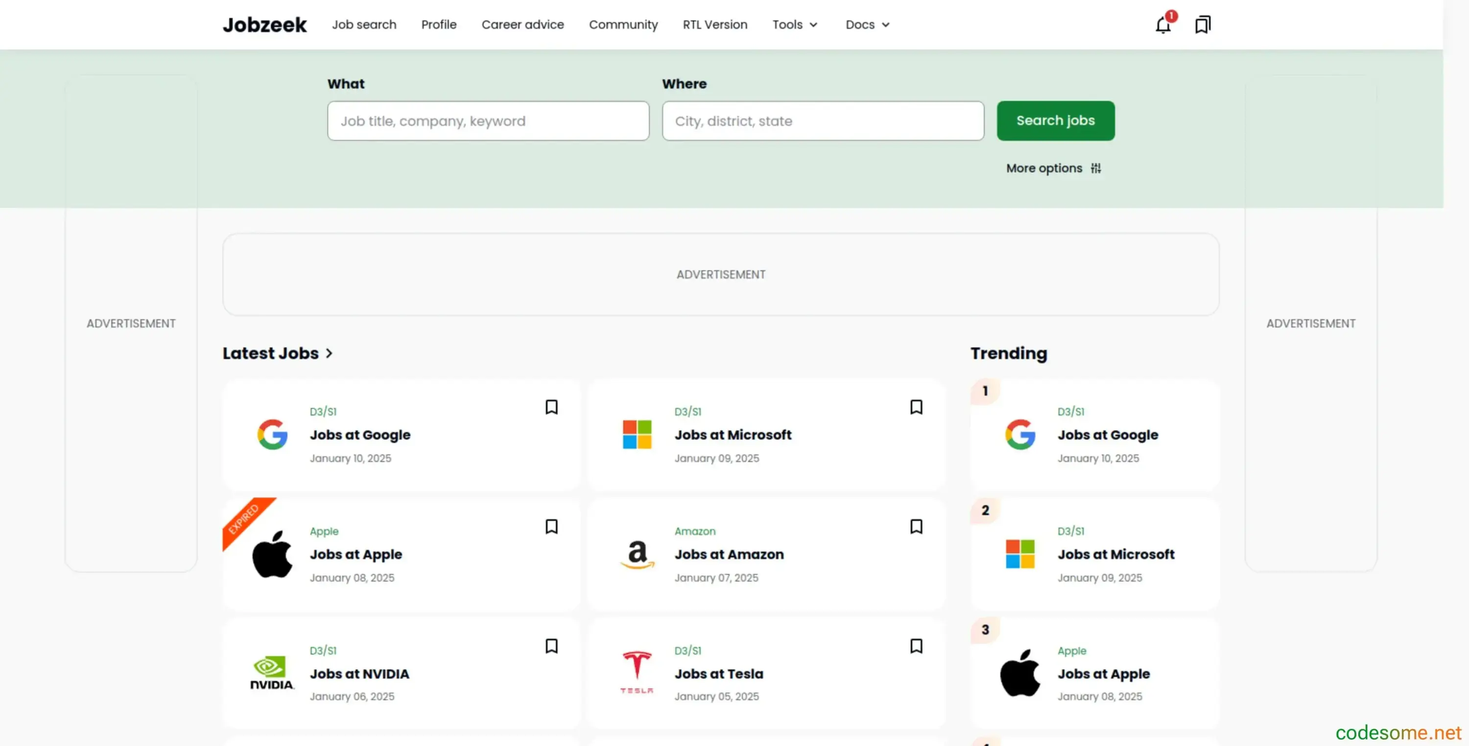 Jobzeek v3.0 - Best Premium Blogger Template for Job Posting