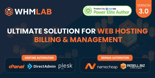WHMLab v3.0 - Ultimate Solution For WebHosting Billing And Management