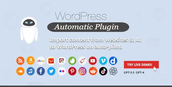 WordPress Automatic Plugin v3.123.1 - AI content generator and auto poster plugin