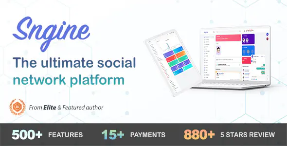 Sngine v4.1.1 - The Ultimate PHP Social Network Platform