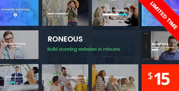 Roneous v2.1.4 - Creative Multi-Purpose WordPress Theme