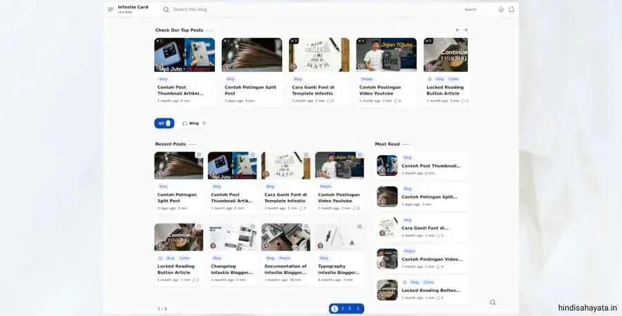 Infastio v4.6 - News & Magazine Responsive Blogger Template