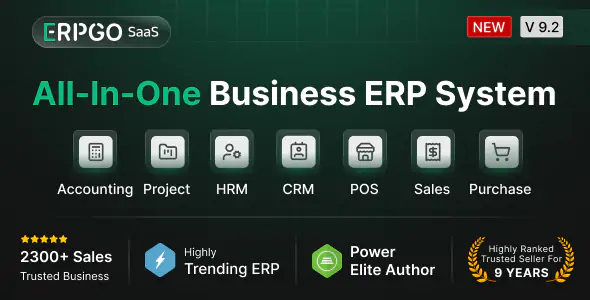 ERPGo v9.2 - All-In-One Business ERP System