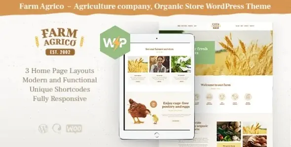 Farm Agrico v1.3.13  - Agriculture & Organic Farm Food WordPress Theme