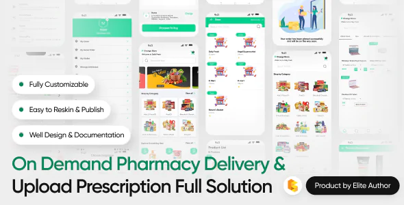GoGreen v2.6 - Food, Grocery, Pharmacy Multi Store(Vendor) Android App with Interactive Admin Panel