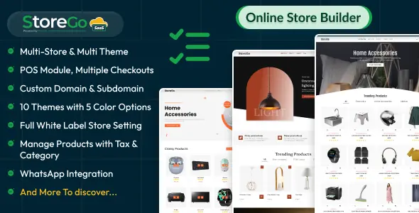 StoreGo SaaS v7.5 - Online Store Builder
