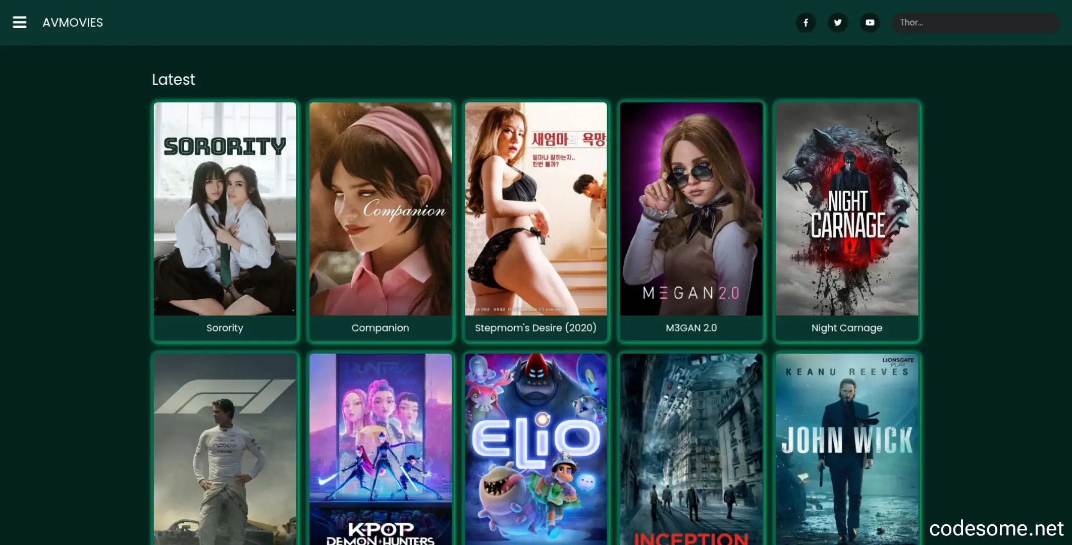 AVMovies Blogger New Movie Theme