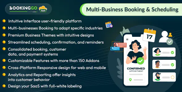 BookingGo SaaS v5.4 - Multi Business Appointment Booking and Scheduling