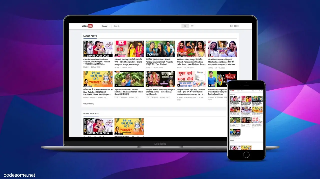 Video Tube v3 Blogger Template