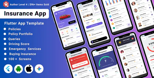 AI-Powered Insurance Agency Flutter App Template 1.2