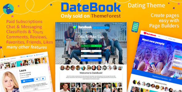 DateBook v4.9.7 - Multilingual Feature-Rich Dating WordPress Theme