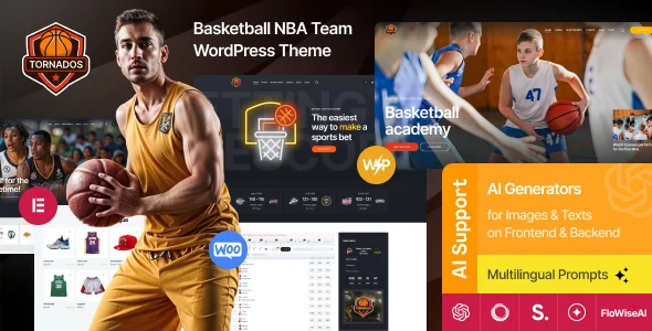 Tornados v2.1 - Basketball NBA Team WordPress Theme