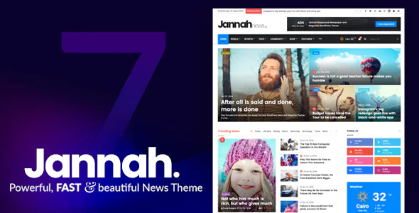 Jannah v7.5.1 - Newspaper Magazine News BuddyPress WordPress Theme