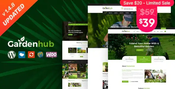 Garden HUB v1.4.8 - Lawn & Landscaping WordPress Theme