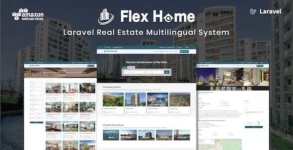 Flex Home v2.55.9 - Laravel Real Estate Multilingual System
