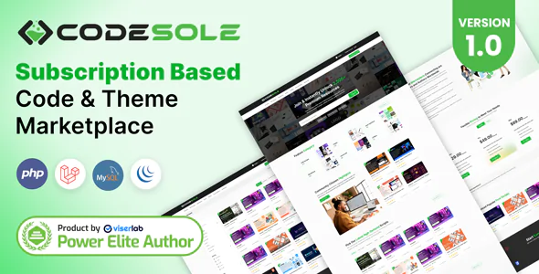 CodeSole v1.0 - Subscription Based Code And Theme Marketplace