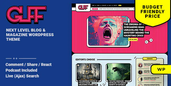 Guff v1.0.4 - Personal Blog & Magazine WordPress Theme
