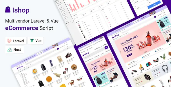 Ishop eCommerce v5.0.10 - PWA Multivendor eCommerce CMS - Laravel & Vue
