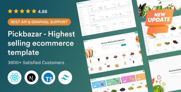 PickBazar v11.10.02 - React Ecommerce Template with React Hooks, Next JS, GraphQL & REST API