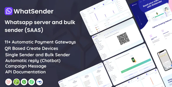 WhatSender v4.6.5 - Whatsapp server and bulk sender (SAAS)