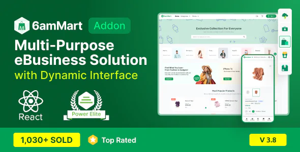 6amMart - React User Website v3.8